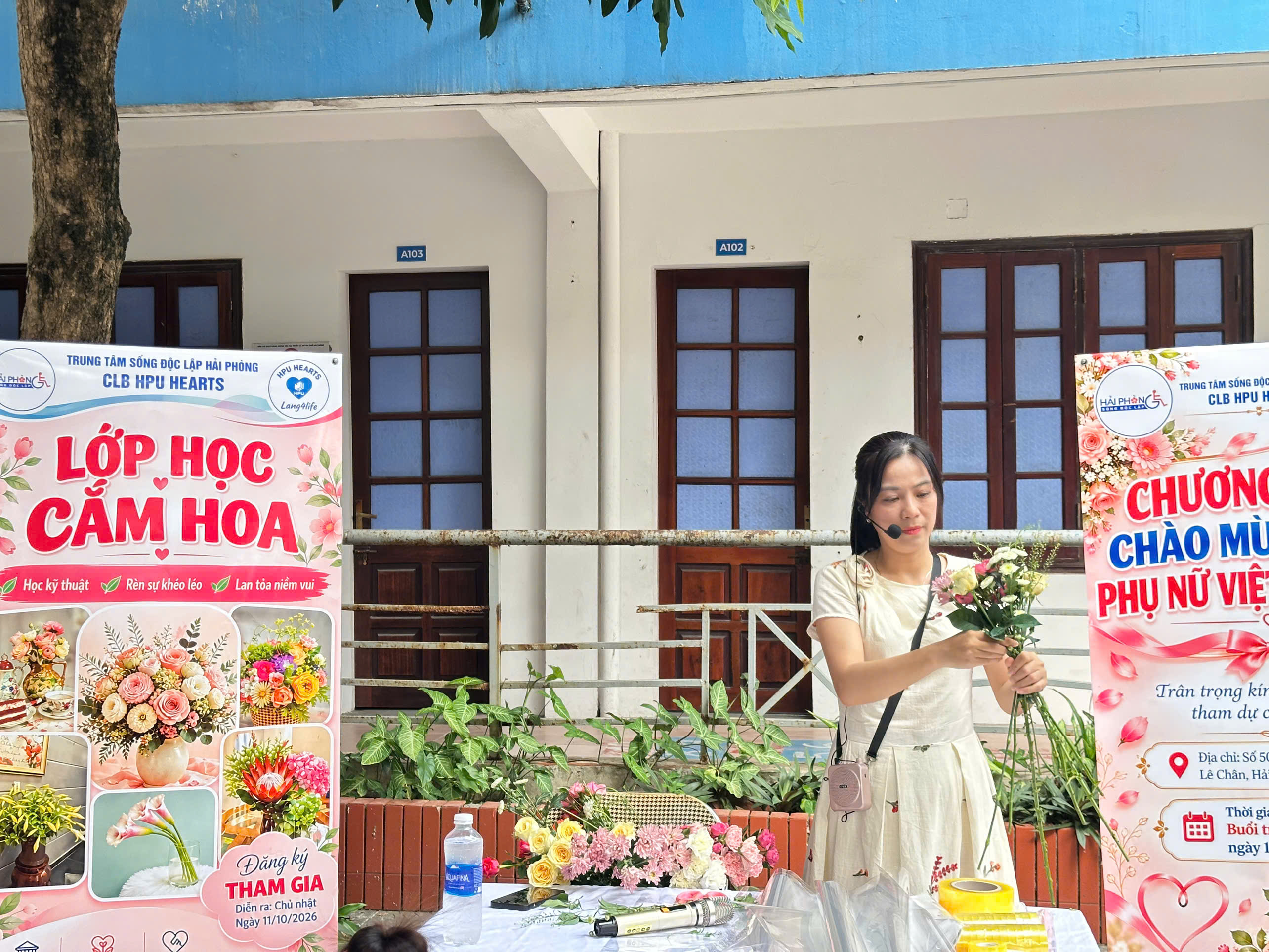 Lớp học Cắm hoa và hoạt động chào mừng Ngày Phụ nữ Việt Nam 20/10 - 18